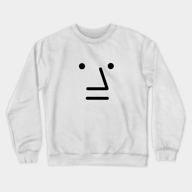 NPC Face Meme Crewneck Sweatshirt by Zeeph